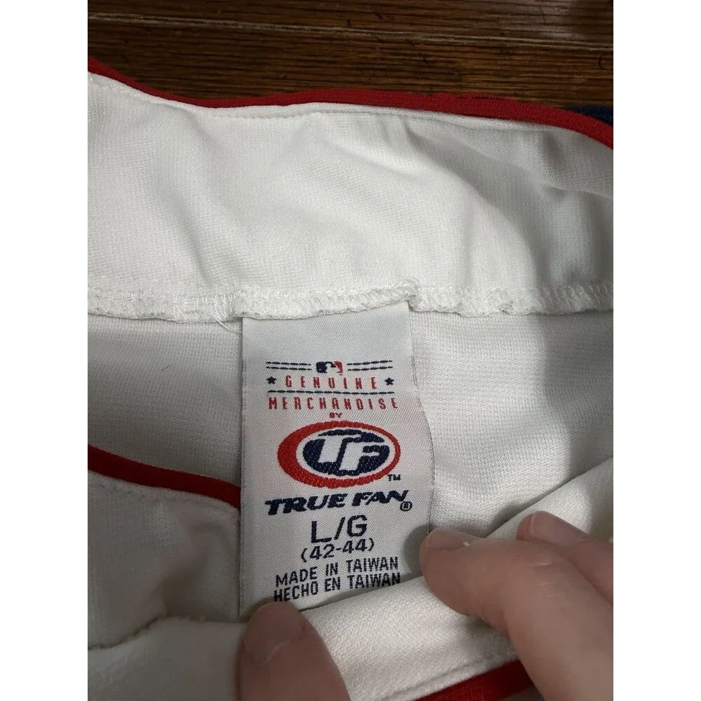 Vintage Cleveland Indians Men’s Size L TruFan White Baseball Jersey MLB
